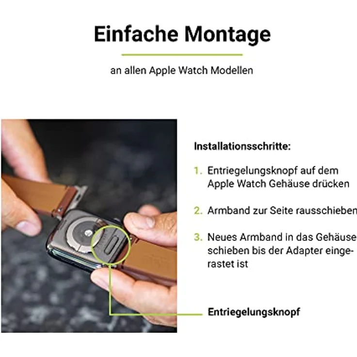 Artwizz WatchBand Leather Lederarmband für Apple Watch 38/40mm NordicBlue – Bild 6