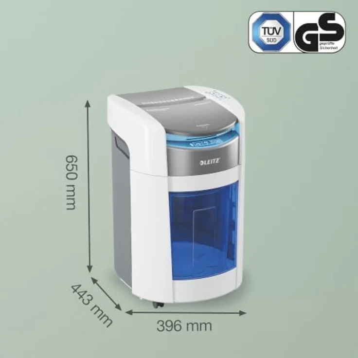 Leitz IQ OptiMax Autofeed 200, Partikelschnitt Aktenvernichter P-4, 200 Blatt Kapazität, BRT Technologie, 21 l Behälter – Bild 9