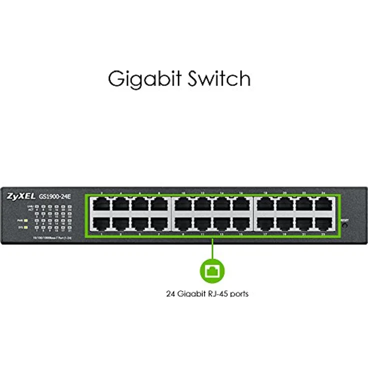 ZyXEL - GS1900-24E Web-Mgmt Switch L2 Switch mit 24GB Ports – Bild 2