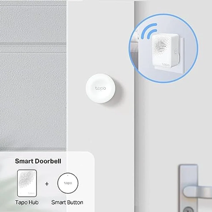 tp-link Tapo S200B Intelligente Taste WLAN-Router, kabellos, Weiß, Wandmontage, Akkubetrieben – Bild 6