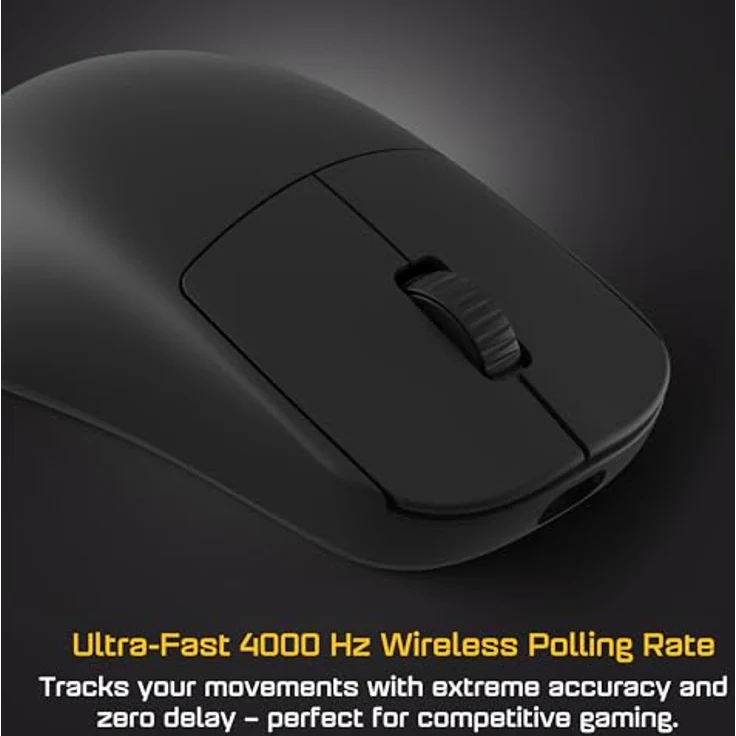 Endgame Gear OP1w 4k v2, Kabellose Gaming-Maus mit 4.000 Hz Polling-Rate, PixArt PAW3950 Sensor, mechanischen Kailh GX Switches, ultraleicht, schwarz – Bild 2