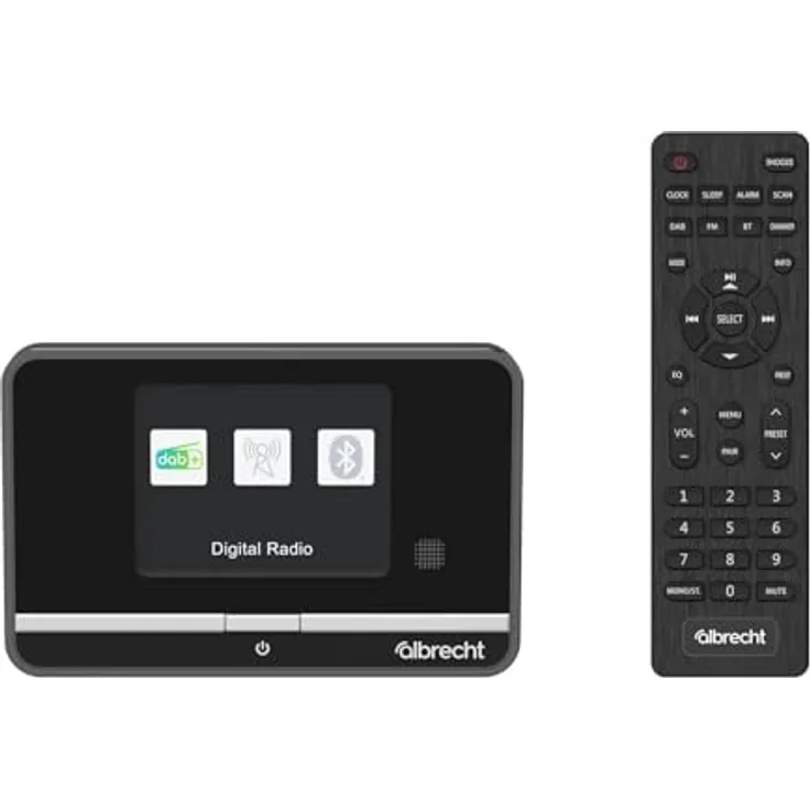 Albrecht DR 521 DAB+/UKW Radio-Tuner mit Farbdisplay und Bluetooth Musik-Streaming