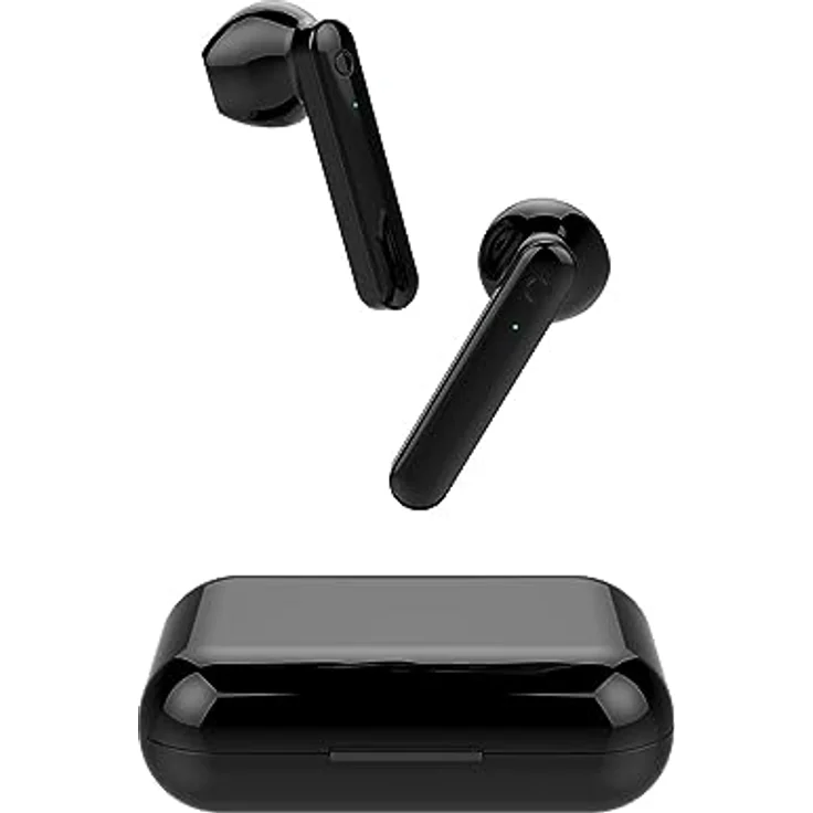 FOREVER TWE-110 Earp Bluetooth-Kopfhörer mit Ladetasche schwarz TWS Touch-Control Integriertes Mikrofon In-Ear Ohrhörer Kabellos Headset Mit Powerbank – Bild 2