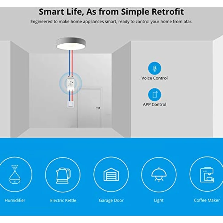 Sonoff - Smart Switch Basic R2 - 1 Kanal Schaltaktor - WLAN – Bild 4