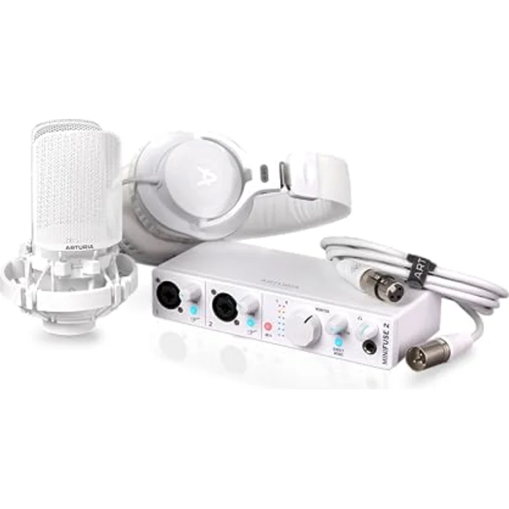 Arturia MiniFuse Recording Pack White USB-Audio Interface+ CM1 + EF1 - USB Audio Interface – Bild 2