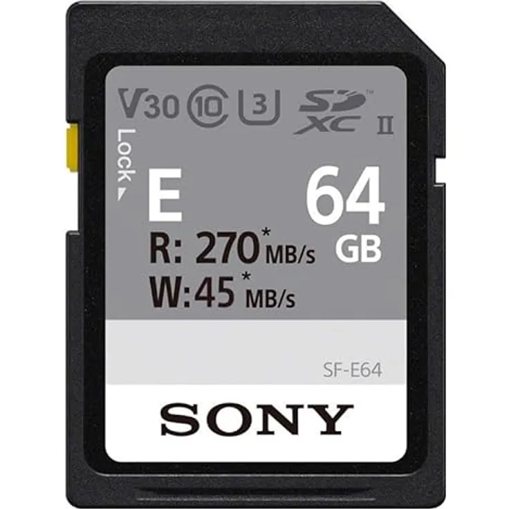 SONY Carte SD 64Go Go R270/W120 - SFE-64-A - Preisvergleich
