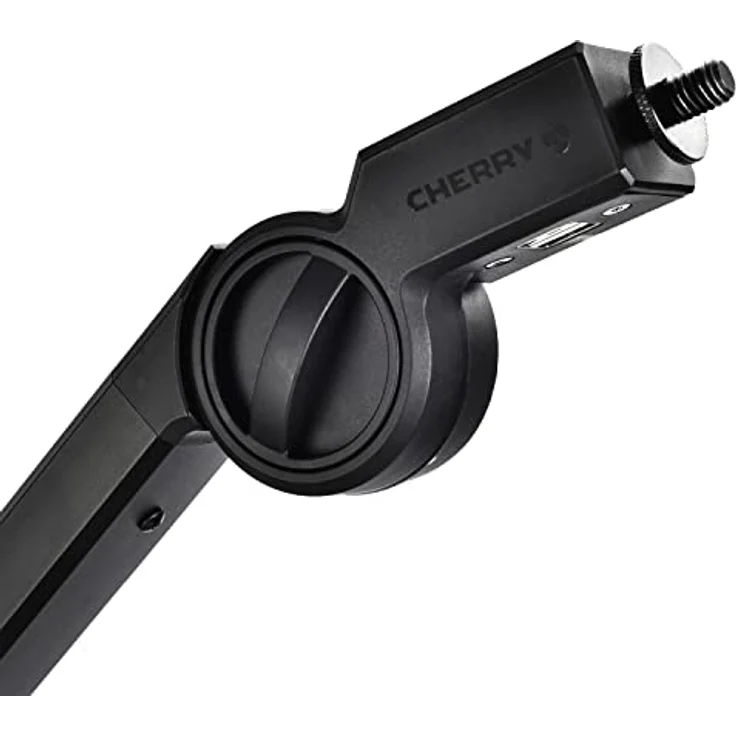 CHERRY MA 6.0 UNI USB, universeller Mikrofonarm mit USB-Hub, 3/8 Zoll Gewinde (3/8 auf 5/8 Zoll Gewinde-Adapter + 4 Verbindungskabel inkl.), stabiler Gelenkarm, schwarz – Bild 4