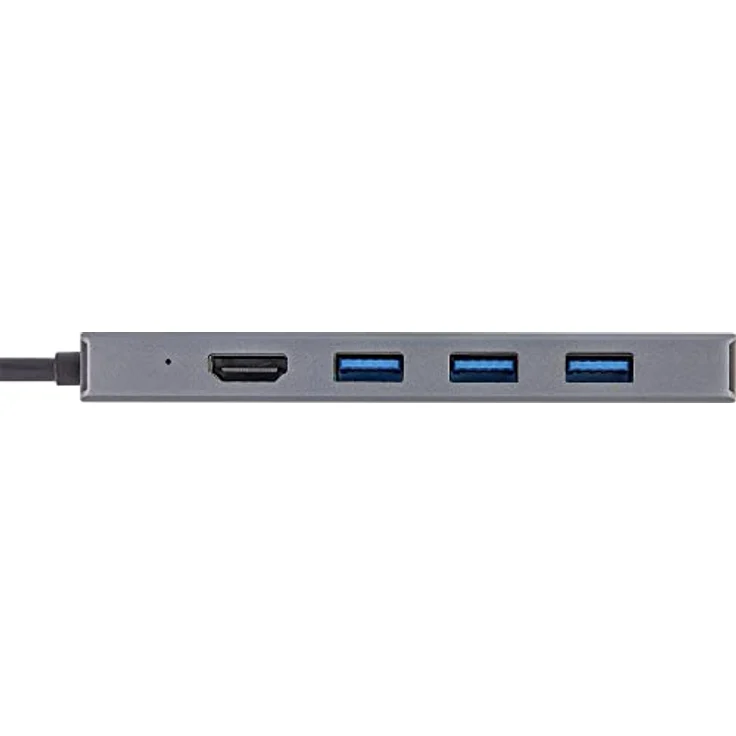 InLine® USB 3.2 Typ C Multi Hub (3X USB-A 5Gb/s + USB Typ-C (PD 100W), Cardreader, HDMI 4K@30Hz), OTG, Metallgehäuse – Bild 3