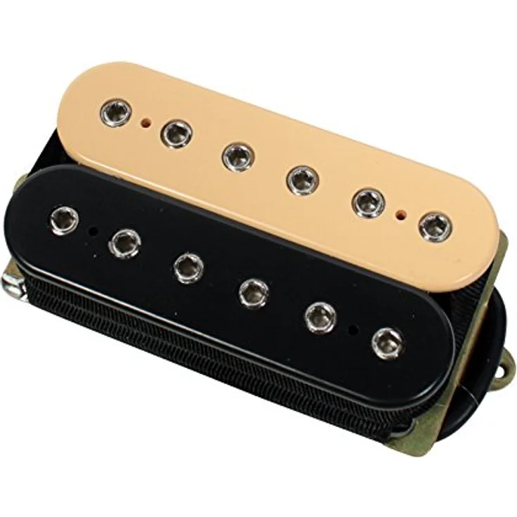 DiMarzio DP100 BK/CR Super Distortion, Tonabnehmer für 70er und 80er Hardrock, Farbe Creme/Schwarz – Bild 1