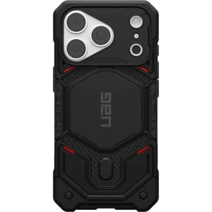 UAG Monarch Pro MagSafe, Schutzhülle aus DuPont™ Kevlar® für iPhone 18 Pro/17 Pro, rutschfest, fallfest bis 7.6 m, kevlar black – Bild 4