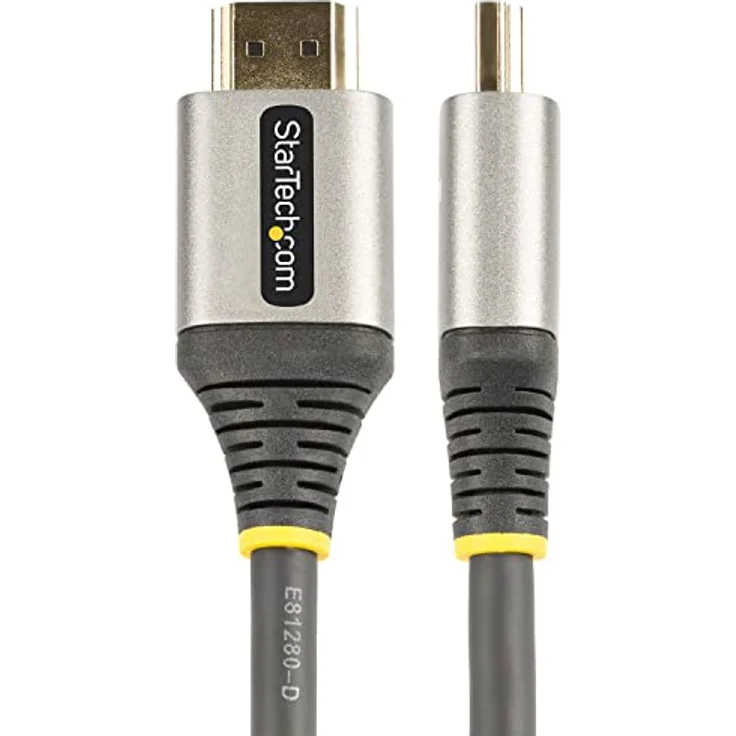 StarTech.com 0,5m Premium High Speed HDMI Kabel mit Ethernet - Ultra HD 4K 60Hz HDMI 2.0 Kabel - HDR10, ARC - HDMI 2.0 Zertifiziert - Für 4k Bildschirme - UHD HDMI Typ A Vergoldete Stecker (HDMMV50CM) – Bild 2