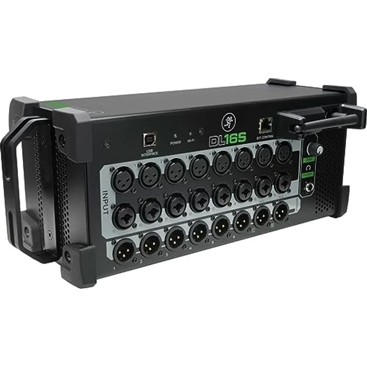 Mackie DL16S, Studio- und Livemixer mit 16 Kanälen, Onyx+™ Mikrofonvorverstärkern und integrierter Wi-Fi-Funktion, Schwarz – Bild 2