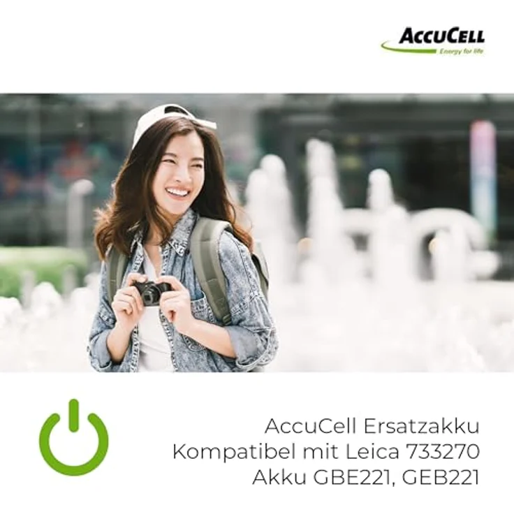 AccuCell Akku kompatibel mit Leica 733270 GBE221, GEB221, Kamera-Akku für optimale Leistung – Bild 2