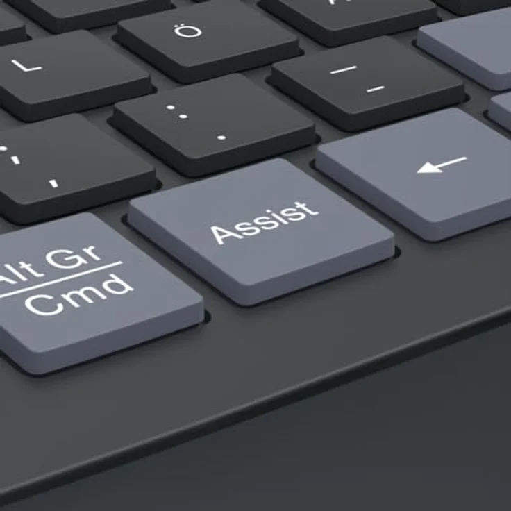 Hama WK-900 Ergo Multi-Device-Tastatur kabellos schwarz, ergonomisch geformt, dimmbare Hintergrundbeleuchtung, gepolsterte Handballenauflage – Bild 26