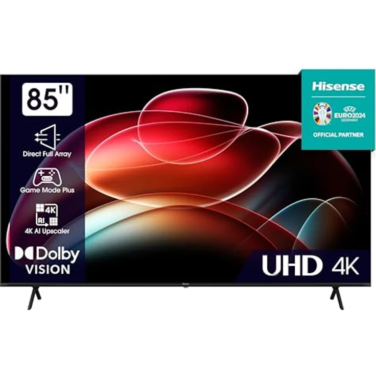 Hisense 85E6KT 215 cm (85 Zoll), 4K UHD, HDR, Dolby Vision, Alexa Built-In, Schwarz – Bild 1