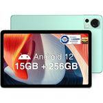 DOOGEE T20 Tablet 10,4 Zoll, 15 GB RAM + 256 GB ROM (TF 1 TB), 2K Tablets TÜV Zertifiziert Octa-Core Android 12 mit 8300 mAh Akku, Dual 4G und 2.4/5G WiFi, 16 MP + 8 MP Kamera, 4 Hi-Res, Grün