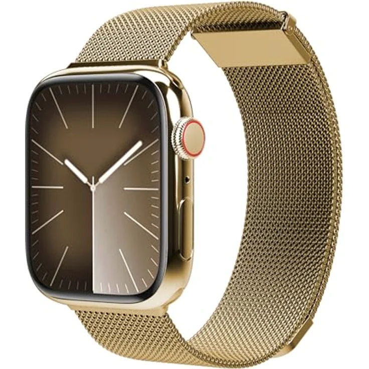 Vonmählen Milanese Loop 2 Armband für Apple Watch 44 | 45 | 46 | 49 mm, Gold, versandkostenfrei – Bild 1