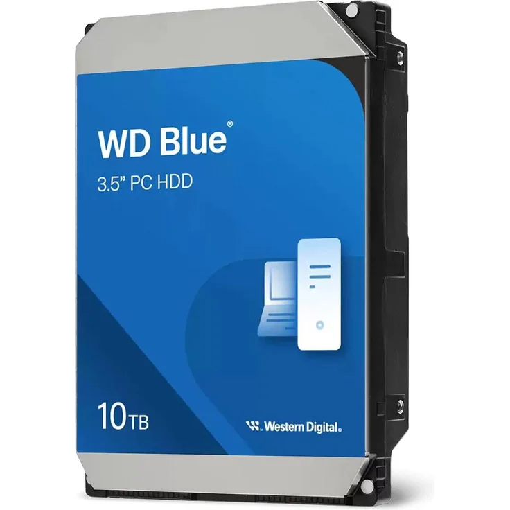 WD Blue 10TB SATA 6Gb/s HDD Desktop, 3.5" Festplatte mit 7200 U/min und 512 MB Cache – Bild 1