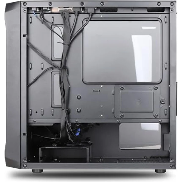 Silentware Air 10 Black, kompaktes mATX PC-Gehäuse mit Mesh-Front, gehärtetem Glas-Seitenfenster und 2x 140mm A-RGB Lüftern – Bild 6