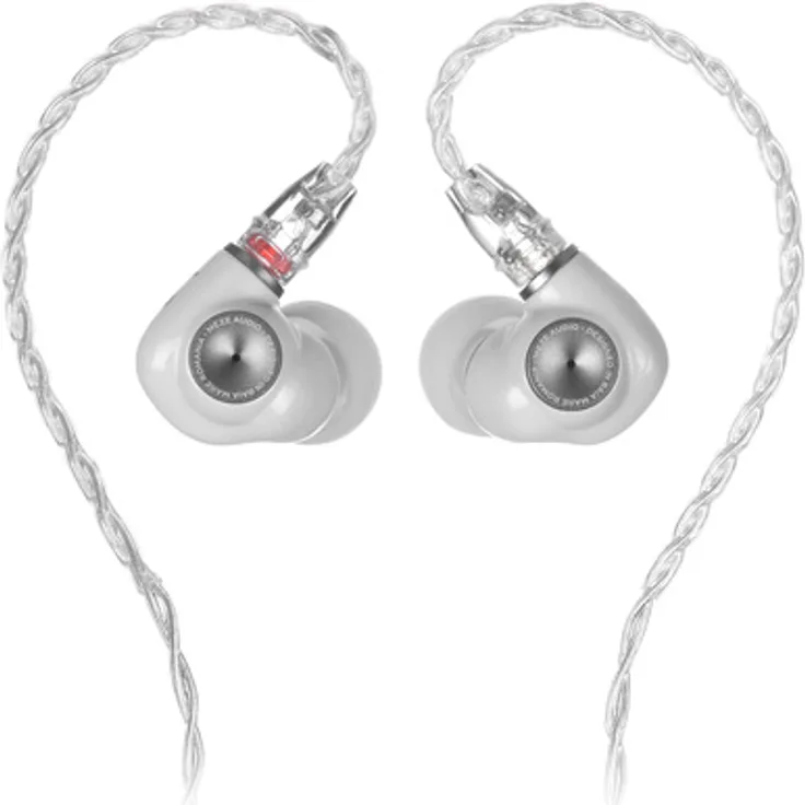 Meze Audio Alba, HiFi In-Ear Kopfhörer mit 10,8mm Treiber, 15 Hz - 25 kHz Frequenzbereich, kabelgebunden, Weiß/Silber