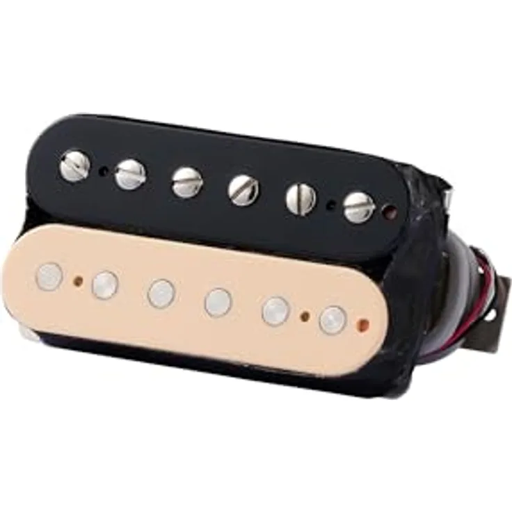 Gibson 490R Zebra Humbucker, Tonabnehmer mit Vintage Alnico Magneten und 4adrigem Kabel, singende Leadsounds und kraftvolle Rhythmus Sounds, Zebra Spulen