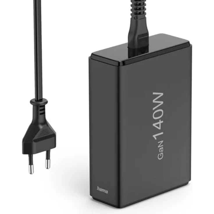 Hama Ladestation 5 Ports, GaN Schnellladegerät mit 3xUSB-C und 2xUSB-A, PD, 140 W, schwarz – Bild 5