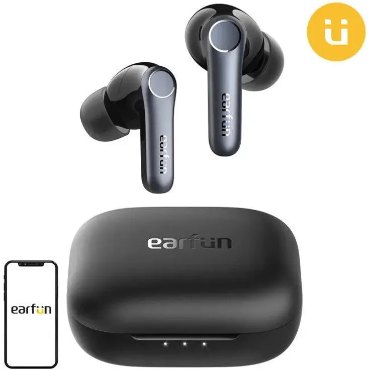 EarFun Air Pro 4 TW600B, Drahtlose In-Ear-Kopfhörer mit Geräuschunterdrückung, schwarz