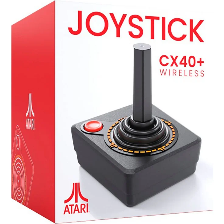 ATARI CX40+ Wireless Joystick, Atari Retro Konsole, kabellos, schwarz – Bild 1