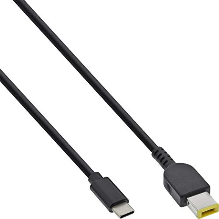 InLine - Stromkabel - USB-C (M) bis Stromstecker (11 mm x 11 mm x 4,5 mm) (M) - DC 18 - 20 V - 3.25 A - 2 m - Schwarz (26671) – Bild 2