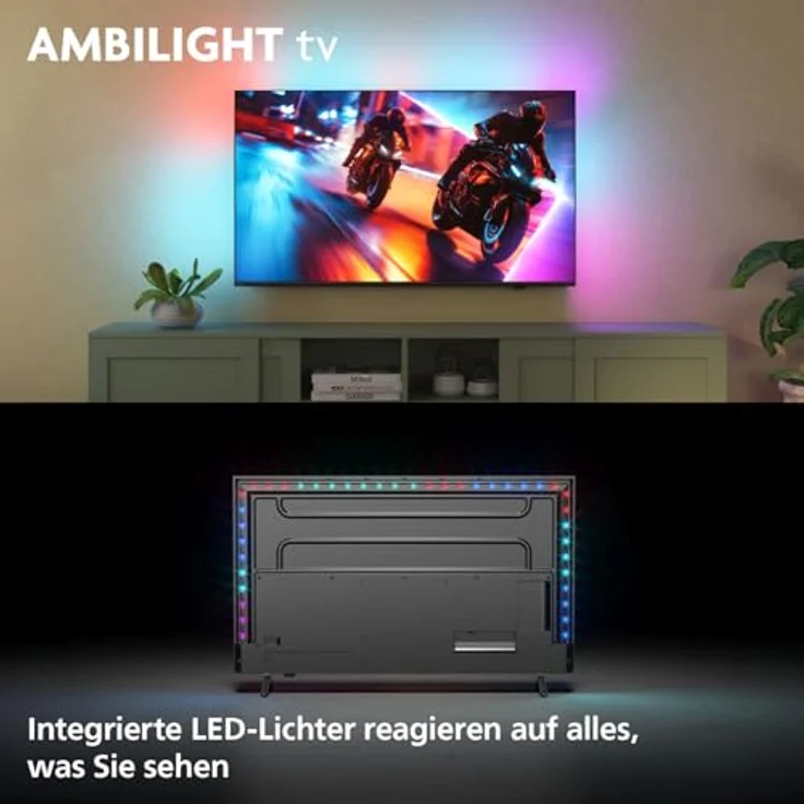 Philips Ambilight 75MLED910, 75 Zoll Mini LED 4K Smart TV mit P5 Perfect Picture Engine, Titan OS, Dolby Vision und Dolby Atmos Sound – Bild 2