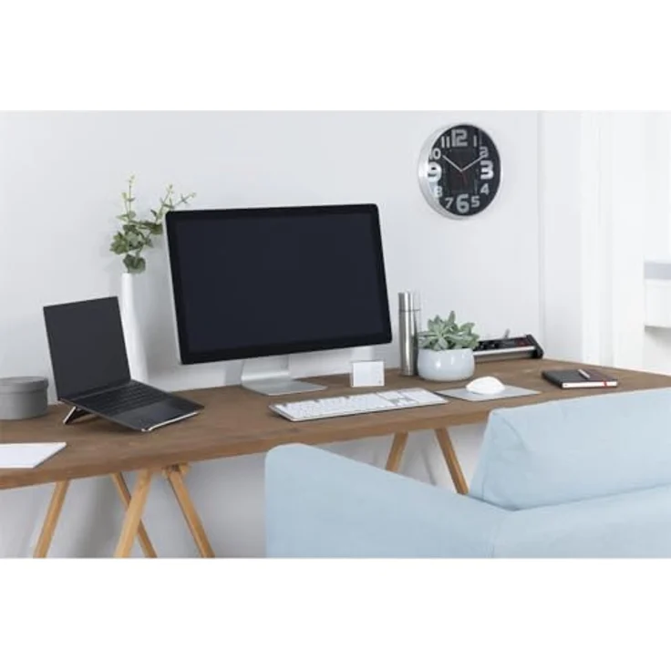 Hama Potatitilhalterung (PC-Ständer mit rutschfesten Gummipads, Neigung bis zu 120°, kompatibel mit Computern bis zu 15,6 Zoll) Aluminium – Bild 5