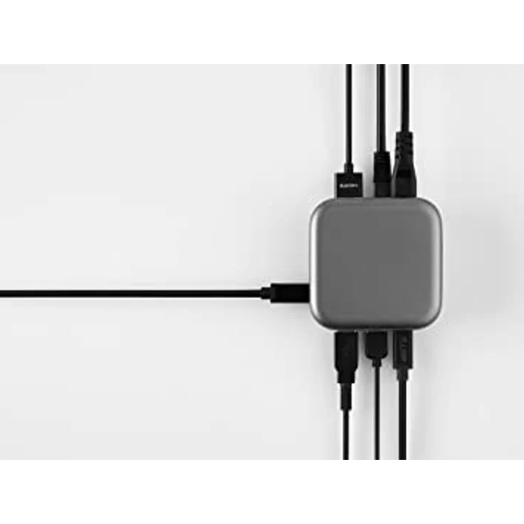 LMP PowerDock – 100-W-GaN-Netzteil und 5-Port-USB-C-Dock mit USB, HDMI 2.0 und Gigabit-Ethernet – 25189 (schwarz) – Bild 3
