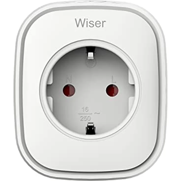 Schneider Electric Merten Wiser Smart Plug, kompatibel mit Amazon Alexa und Google Assistant, Steckdose, Steuerung per APP vor Ort oder aus der Ferne,Smart Home WiFi Steckdose, Weiß – Bild 2