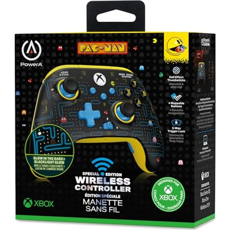 PowerA Wireless Controller für Xbox Series X, kabelloser Gaming Controller mit Halleffekt Daumensticks, 4 programmierbaren Tasten, ergonomischem Design und integriertem Kopfhörer-Wählrad, Schwarz – Bild 9