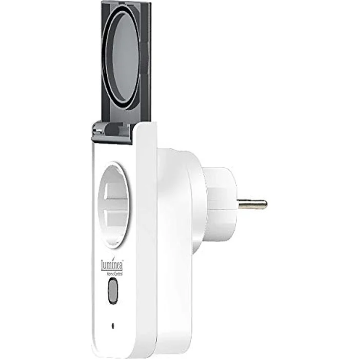 Luminea Home Control WLAN Steckdose Aussen SF-550, Smarte Outdoor-Steckdose mit App, Energiekostenmesser, IP44, kompatibel mit Alexa und Google Assistant – Bild 2