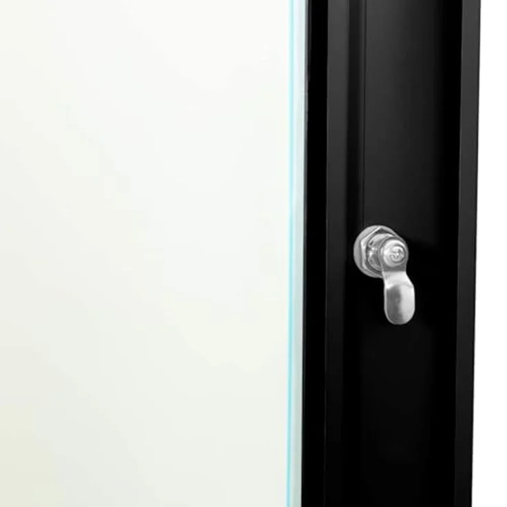 vidaXL Netzwerkschrank, Stahl Schwarz 60 x 60 x 35 cm mit integriertem Speicher – Bild 7