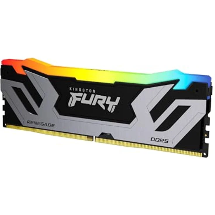 Kingston FURY Renegade Silber RGB XMP 48GB DDR5 Desktop Gaming Speicher (Kit mit 2) - Extreme Übertaktung, Intel XMP 3.0, Aluminium-Kühlkörper – Bild 3