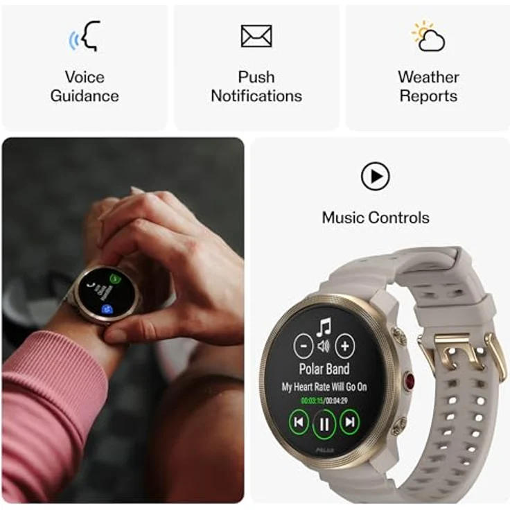 Polar Vantage M3 – Multi-Sport-Smartwatch mit AMOLED-Display, Dual-Frequenz-GPS, Turn-by-Turn-Navigation, bis zu 7 Tage Akkulaufzeit – Bild 5