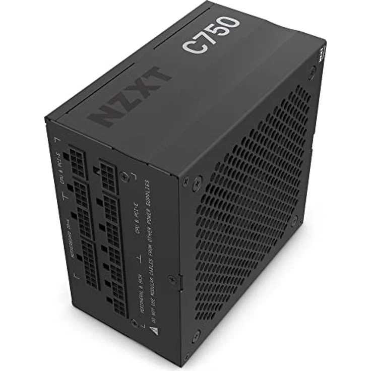 NZXT C750 Gold (2022) - PA-7G1BB-EU - 750 Watt Netzteil - 80 Plus Gold Zertifiziert - DC-DC Technologie - Full Modular Design - Ummantelte Kabel - ATX Gaming Netzteil – Bild 1