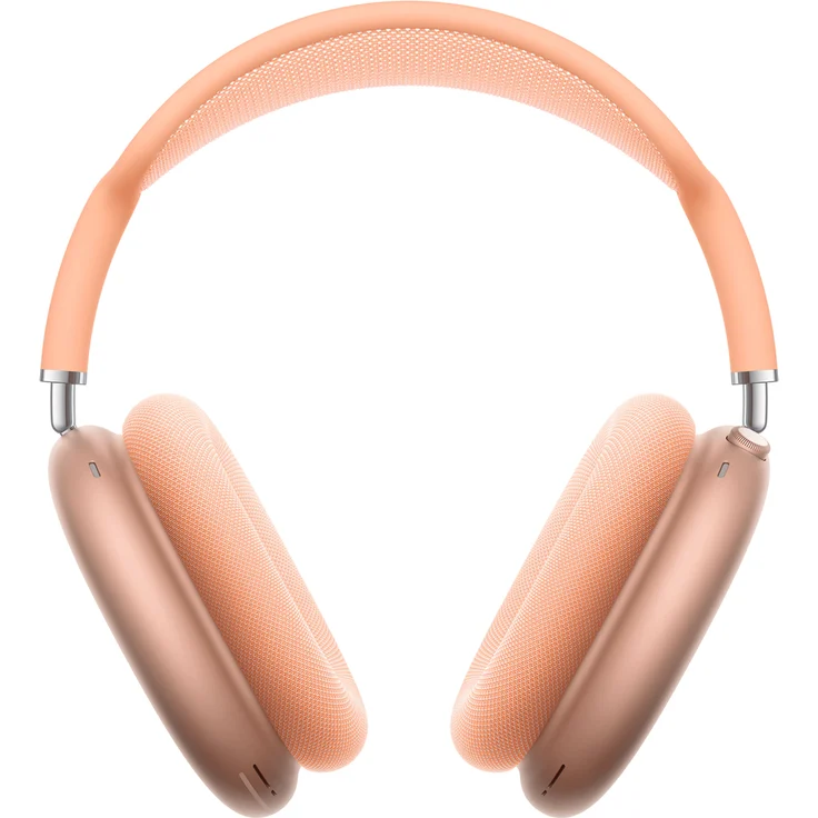 Apple AirPods Max (2024), Apple Siri, Space Grau Over-Ear-Kopfhörer mit Bluetooth, Mikrofon, Noise Cancelling, geeignet für iPhone, orange – Bild 1