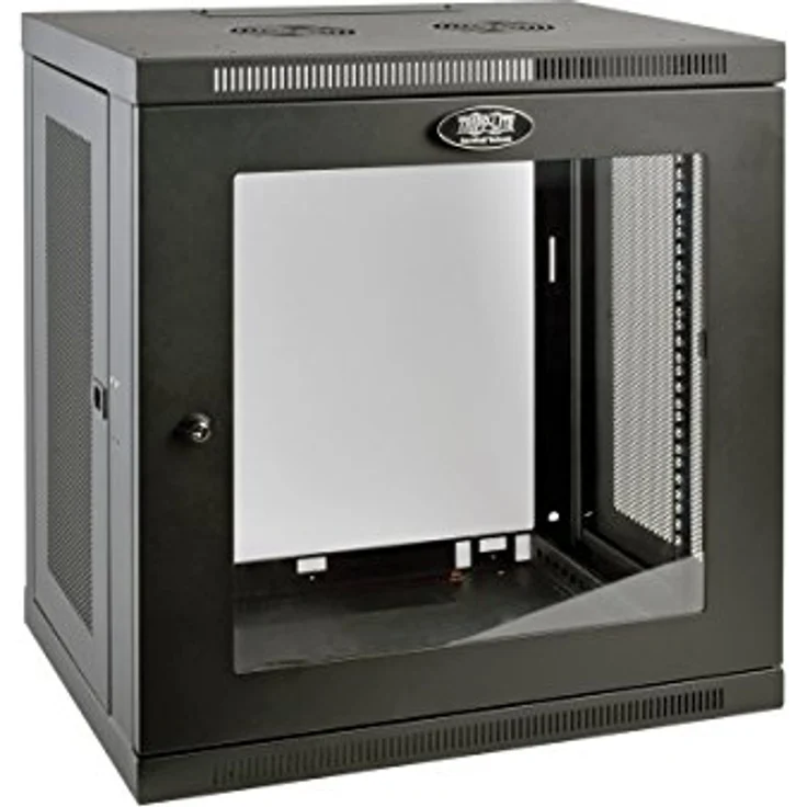 Tripp Lite 12U Wall Mount Rack Enclosure Server Cabinet, 16.5" Deep, Switch-Depth (SRW12U) - Stabiler Stahlschrank mit 90kg Tragfähigkeit, transparentes Acrylglasfenster – Bild 2