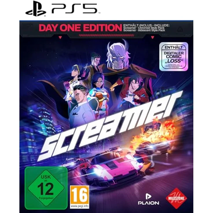 MILESTONE Screamer Day One Edition - PS5-Spiel mit DLCs, futuristischem Rennturnier und Anime-inspirierter Handlung – Bild 1