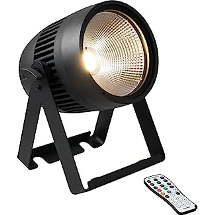 EUROLITE AKKU IP Tourlight 200 WW | Lautloser IP65-AKKU-Scheinwerfer mit warmweißer 200-W-LED, QuickDMX, CRI >90 | Beleuchtung für Show-Effekte