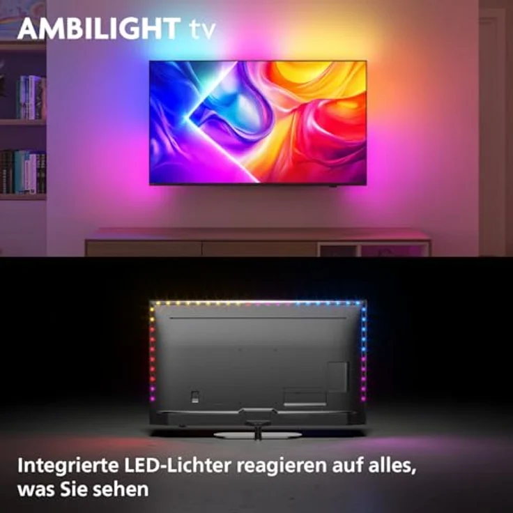 Philips Ambilight 'The One' 43PUS9000, 43 Zoll 4K QLED Smart TV mit P5 Perfect Picture Engine, Titan OS, Dolby Vision und Dolby Atmos Sound – Bild 2