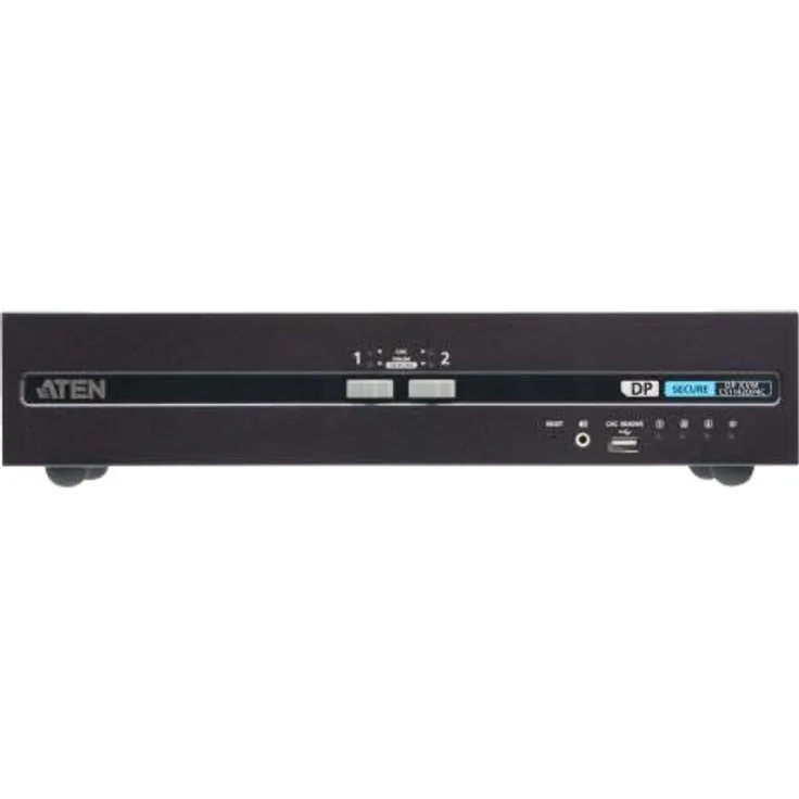 ATEN DisplayPort Dual Display USB 2 Port Advanced Security KVM-Switch mit CAC (kompatibel mit PSD PP v4.0) Marke