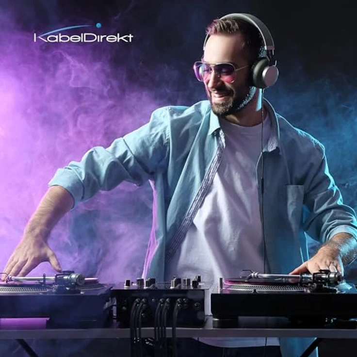 KabelDirekt - Cinch Audio Kabel - 10m - (Koaxialkabel geeignet für Verstärker, Stereoanlangen, HiFi Anlagen & andere Geräte mit Cinch Anschluss, 2 Cinch zu 2 Cinch) – Bild 6