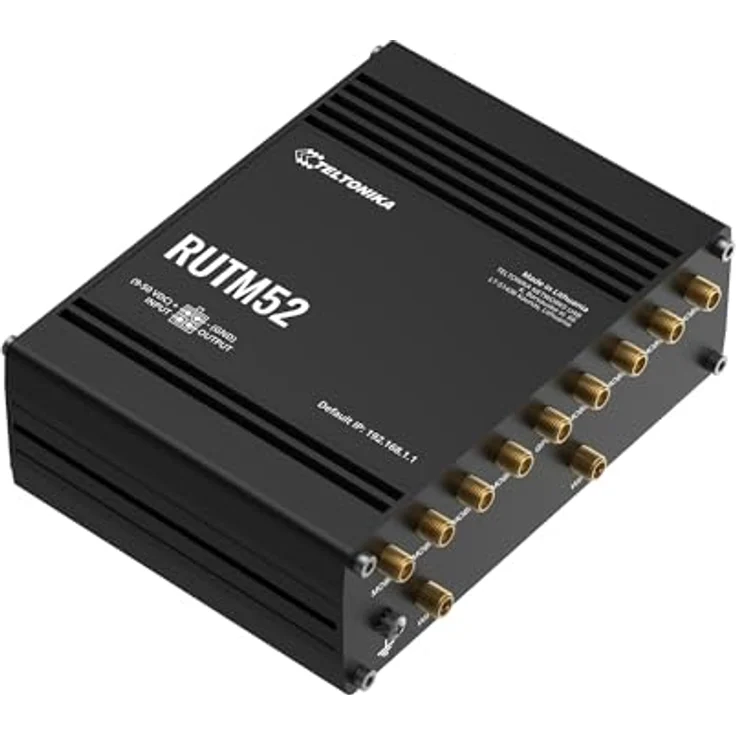 Teltonika RUTM52, 5G-Router mit dualen Modems und Multi-WAN-Funktionen, Schwarz – Bild 1