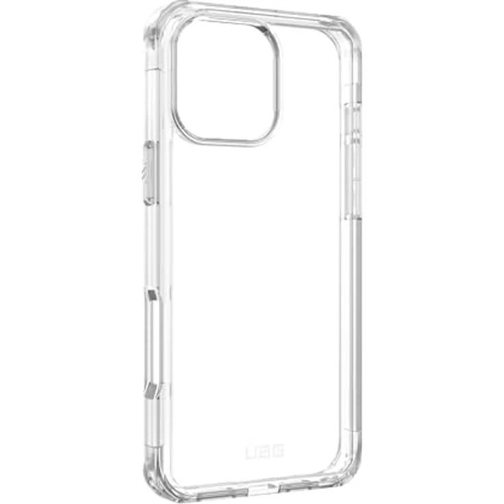 URBAN ARMOR GEAR Plyo Case kompatibel mit Apple iPhone 16 Pro Max Hülle (Wireless Charging kompatibles Cover, Sturzfeste Air-Soft Ecken, Erhöhter Rand) Ice (transparent) – Bild 4