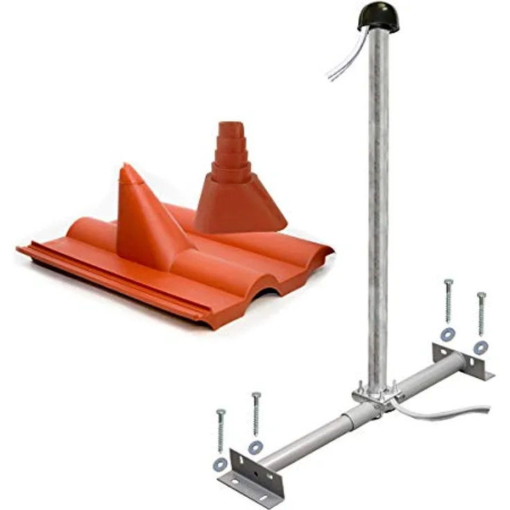 PremiumX SAT Mast Sparrenhalter Frankfurter Pfanne Dach