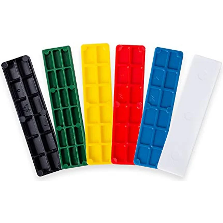 SILISTO Kunststoff Verglasungsklötze Abstandhalter Set mehrfarbig 100 x 30 x 1-6 mm, 600 Stück - Made in Germany – Bild 2